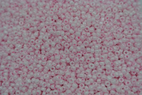 Seed Beads -11/0 size #75 Pearl Light Pink 1/6Pound