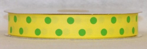 DT547-070 #C02 Canary w/Apple Green Dots