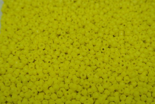 Seed Beads -11/0 size #42 Yellow 1/6Pound
