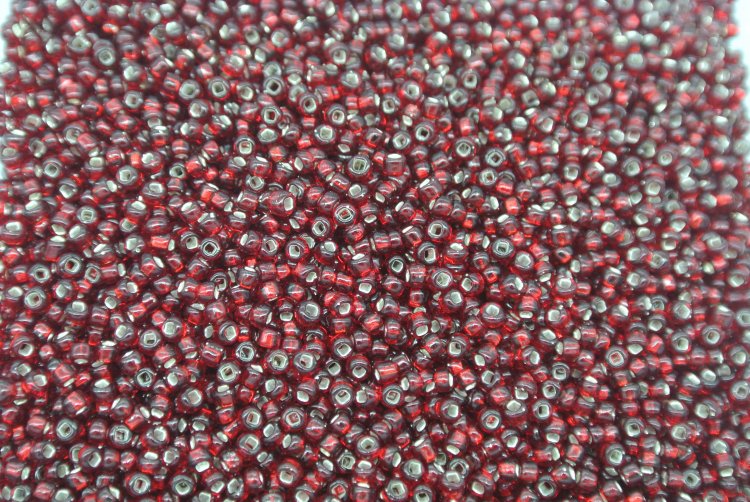 Seed Beads -11/0 size #25D Metal Dark Red 1Pound - Click Image to Close