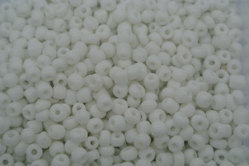 6/0 E Beads #41 White 1Pound