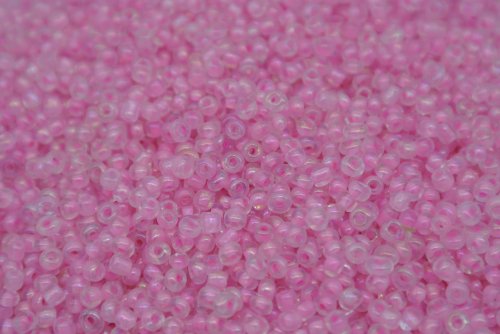 Seed Beads -11/0 size #505P Transparent Light Pink 1/6Pound
