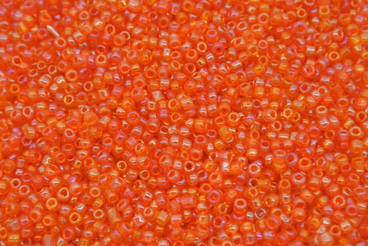 Seed Beads -11/0 size #410L Pearl Orange 1Pound - Click Image to Close