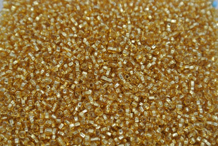 Seed Beads -11/0 size #22D Gold 1/6Pound - Click Image to Close