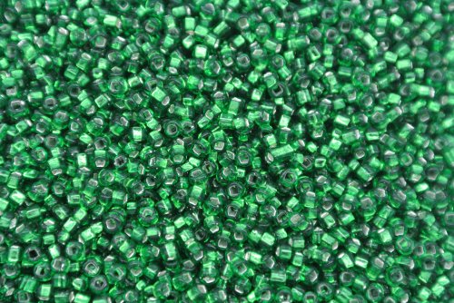 Seed Beads -11/0 size #27 Metal Green 1/6Pound