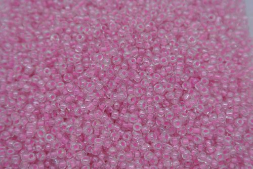 Seed Beads -11/0 size #275P Transparent Pink 1/6Pound