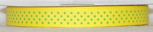 DT417-050 #C02 Canary w/Apple Green Dots