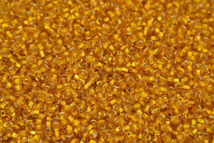 Seed Beads -11/0 size #30G Yellow Gold 1Pound - Click Image to Close
