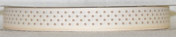 DT417-050 #C11 Ivory w/Toffee Dots - Click Image to Close