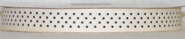 DT417-050 #C12 Ivory w/Brown Dots - Click Image to Close