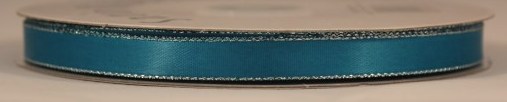 3/8" SILVER EDGE #387 Turquoise w/silver - Click Image to Close