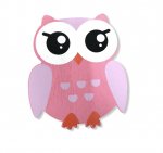 P2178M MEDIUM PINK OWL