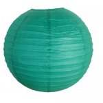 JQ-19TB 12"Round Paper Lantern Teal Blue