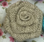 Burlap Rose (12 PCS)