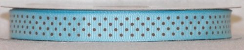 DT417-050 #C05 Lt.Turquoise w/Brown Dots