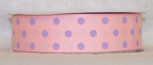 DT547-150 #C04 Pink w/Lavender Dots