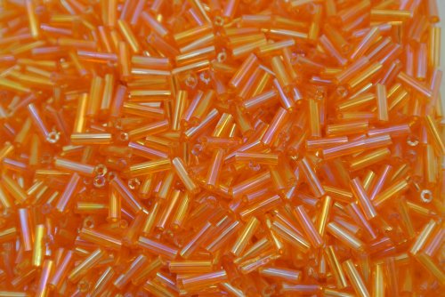 Buggle Beeads 3"sizes #410L Transparent Light Orange 1Pound