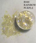 R840 RAINBOW PURPLE (1.6MM) 500G/BAG