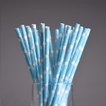 Heart Love Paper Straws