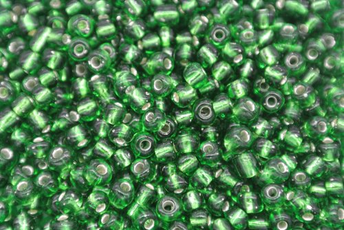 6/0 E Beads #27 Metal Green 1Pound