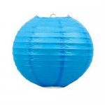 JQ-17B 8" Round Paper Lantern Blue