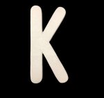 FOAM LETTER -K (1PC)