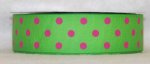 DT547-150 #C03 Emerald w/Fuchsia Dots