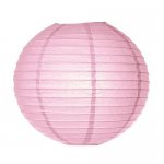 JQ-19P 12"Round Paper Lantern Pink