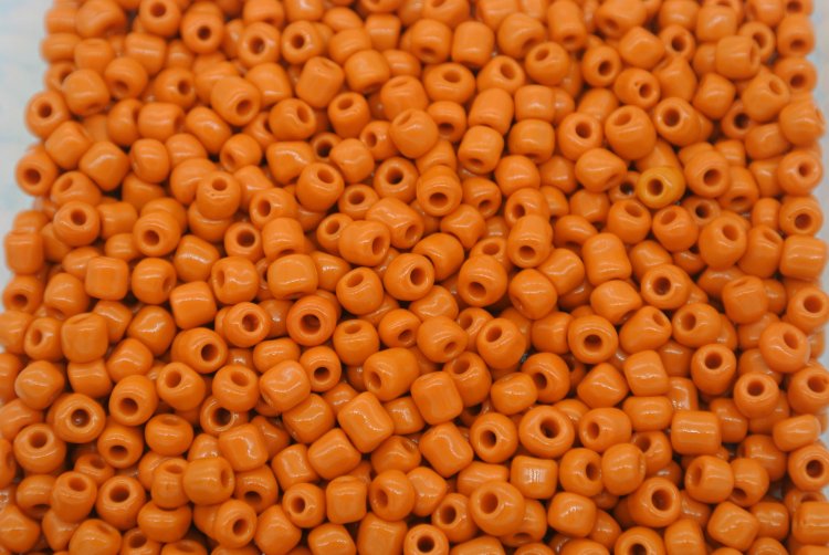 6/0 E Beads #50 Orange 1/6Pound - Click Image to Close