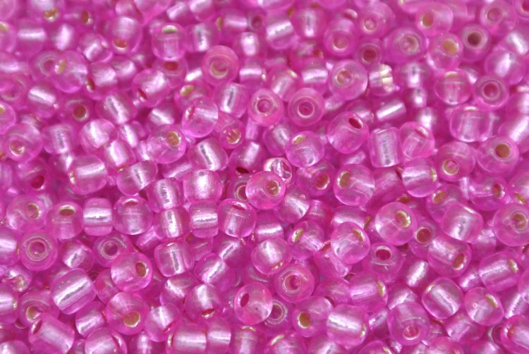 6/0 E Beads #31C Metal Pink 1Pound - Click Image to Close