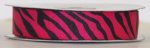 7/8" ZEBRA #22/B Fuchsia w/Black