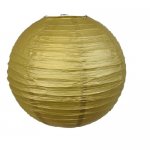 JQ-19GD 12"Round Paper Lantern Gold