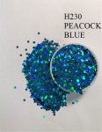 H230 PEACOCK BLUE (1.6MM) 500G/BAG
