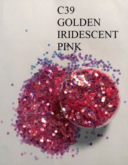 C39 GOLDEN IRIDESCENT PINK (1.6MM) 500G/BAG - Click Image to Close