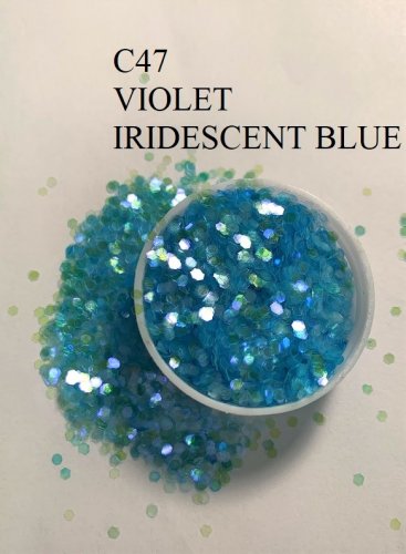 C47 VIOLET IRIDESCENT BLUE (1.6MM) 500G/BAG