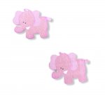 P2179S SMALL PINK WOOD ELEPHANT