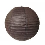 JQ-19BN 12"Round Paper Lantern Brown