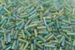 Buggle Beeads 3"sizes #407 Transparent Green 1Pound