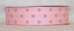 DT547-150 #C04 Pink w/Lavender Dots