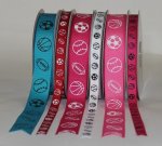 Grosgrain w/Assorted Ball Print