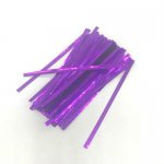 P1014PUR Purple Metallic Twist Ties 4"(L) 4mm(W) (100pcs)