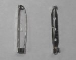 BZ104 1 1/2" PIN BACK(NICKLE)