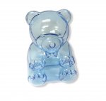PLASTIC TRANSPARENT BLUE BEAR (12PCS)