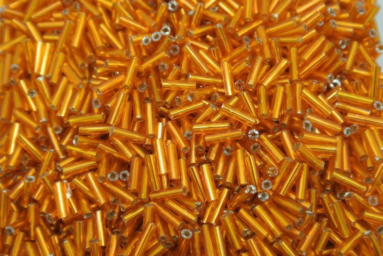 Buggle Beeads 3"sizes #30 Metal Orange 1Pound - Click Image to Close