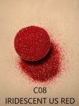 C08 Iridescent US Red (0.2MM) 500G BAG