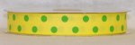 DT547-070 #C02 Canary w/Apple Green Dots