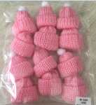 PINK CROCHET BABY HATS (12 PCS) PINK CROCHET BABY HATS (12 PCS)