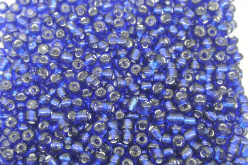 6/0 E Beads #28 Metal Royal Blue 1/6Pound