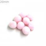 P1112P Pink Pom Pom Balls 20mm (100pcs)