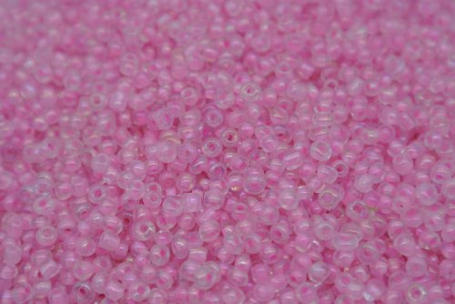 Seed Beads -11/0 size #505P Transparent Light Pink 1Pound